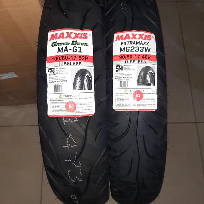 Paket ban luar maxxis 90/80-17&100/80-17