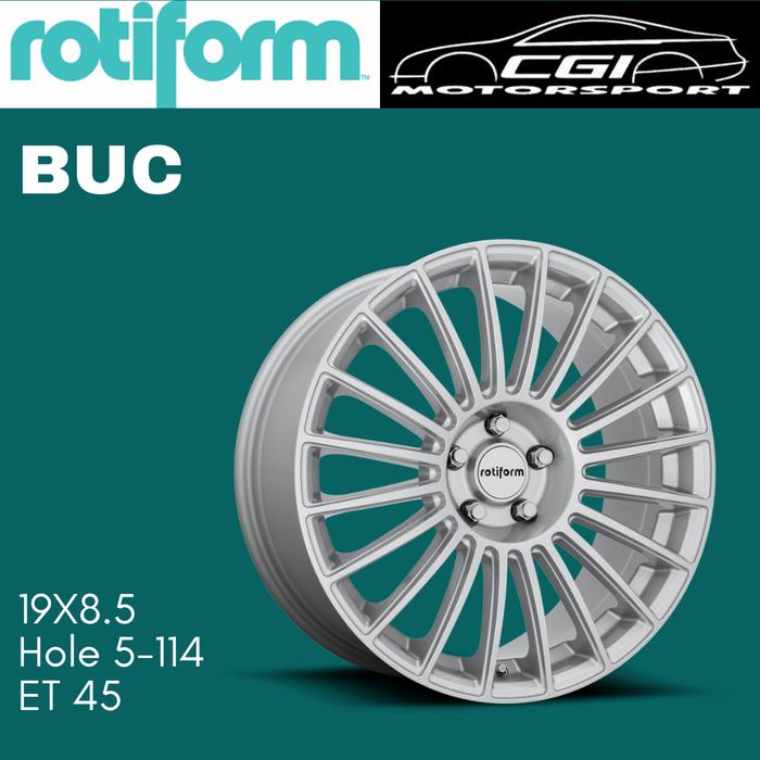 Velg Mobil Rotiform BUC Ring 19 Silver..Original.