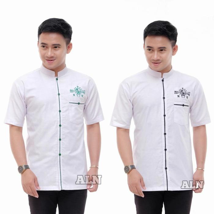 Baju NU lengan pendek Baju Koko NU pendek Baju lengan pendek NU