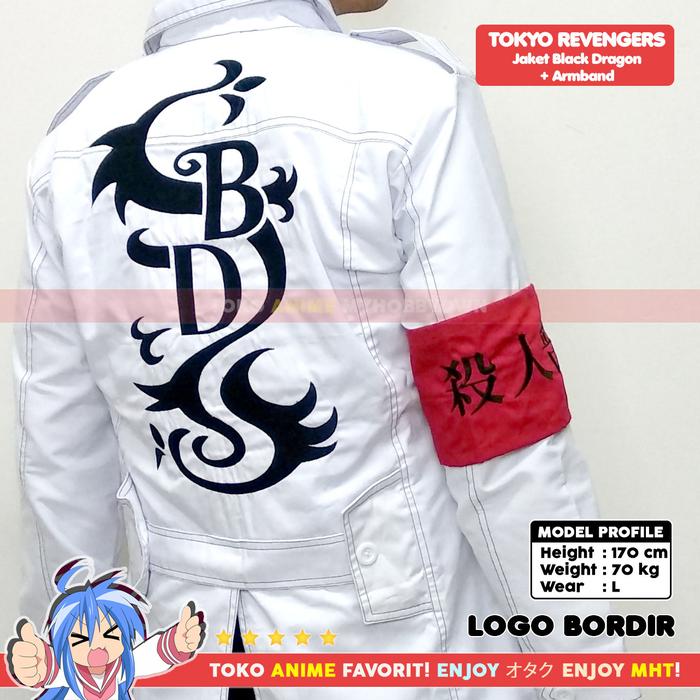 Jaket Parka Jubah Black Dragon Tokyo Revengers Inui Kokonoi Cosplay