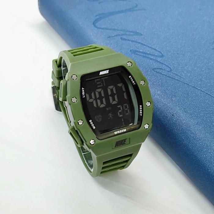 Jam Tangan Fashion Pria Wanita Nike Digital Tali Rubber