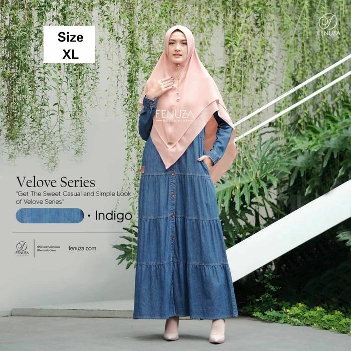 Dress Velove -Hanya Dress- Gamis Pesta Syari Cantik by Fenuza