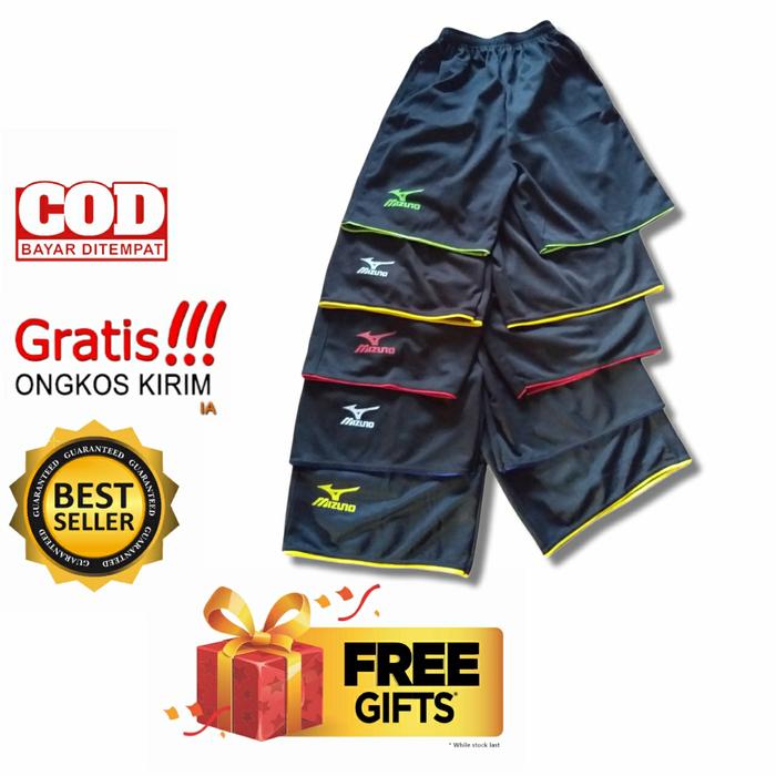 (COD) Celana pendek kolor mizuno, celana voli polos lis bagus murah