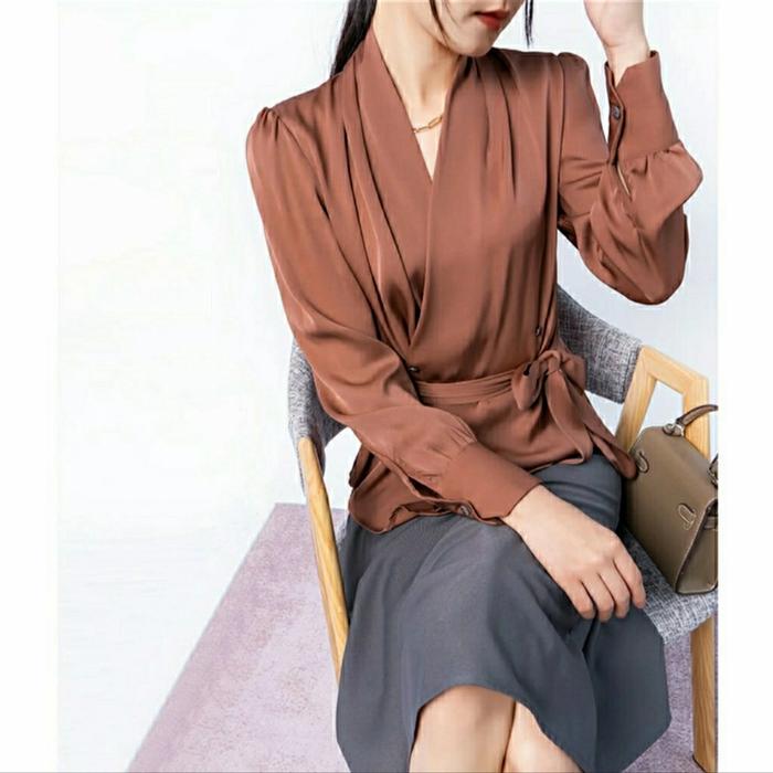 Chinese Style Elegant Women Vintage Murbei Silk Long Sleeve - 548761 CNS