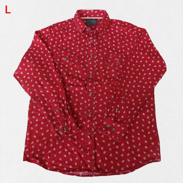 Kemeja Flanel Flannel Uniqlo Pria Thrift Lengan Panjang FUH94