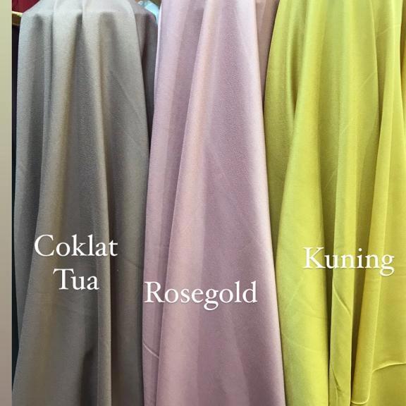 Bahan moscrepe/Kain moscrepe/hitam