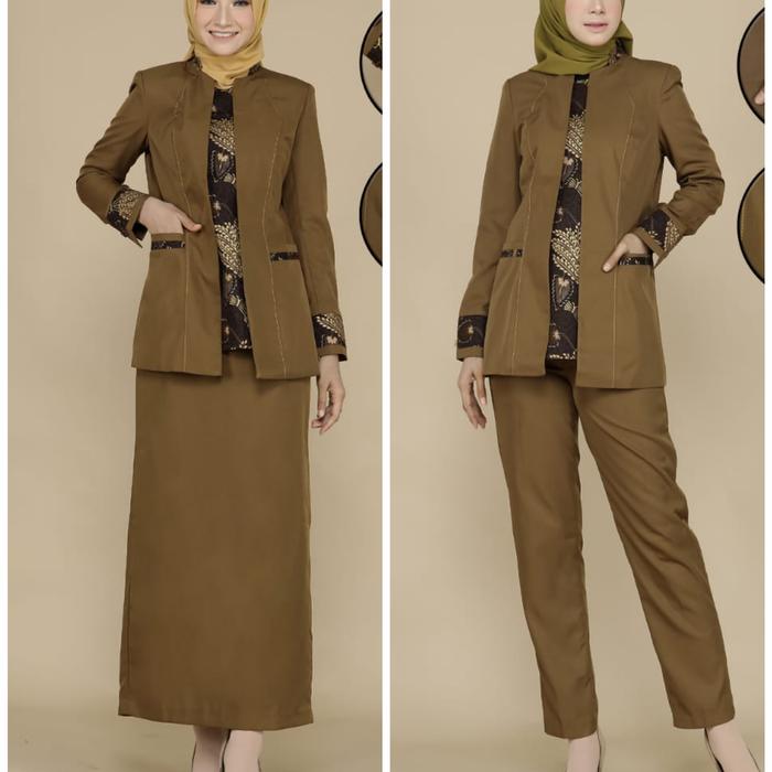 blazer baju kerja seragam dinas Pemda baju Pemda ASN seragam dinas Wanita Celana Panjang Setelan