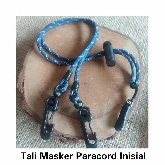 GANTUNGAN TALI MASKER PARACORD PRIA INISIAL NAMA