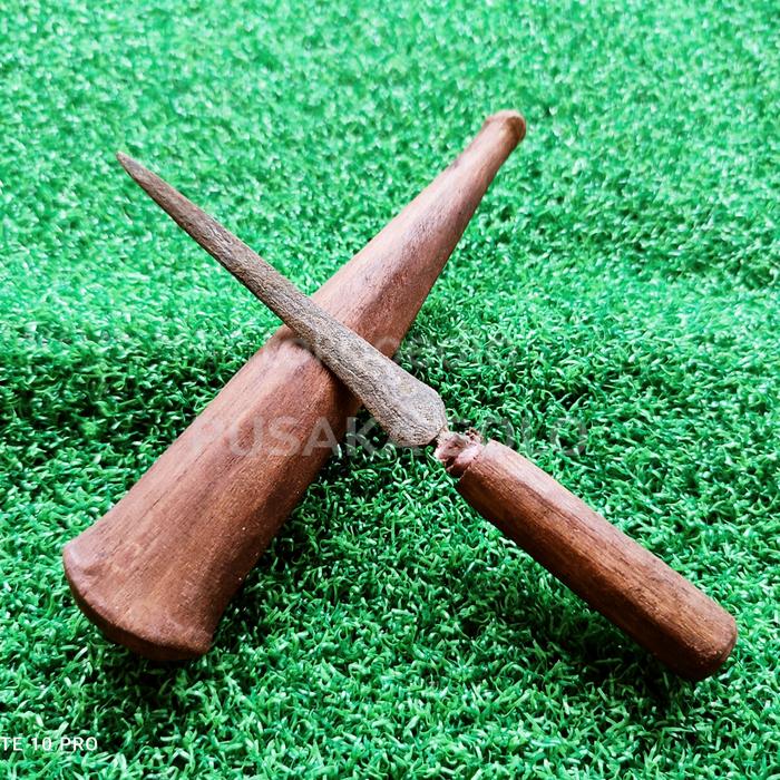 PUSAKA TOMBAK KECIL ASLI TUA LENGKAP
