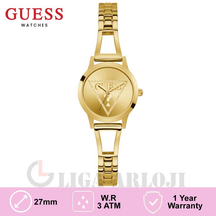 GUESS GW0002L2 Original LOLITA Jam Tangan Wanita Analog Gold W0002L2