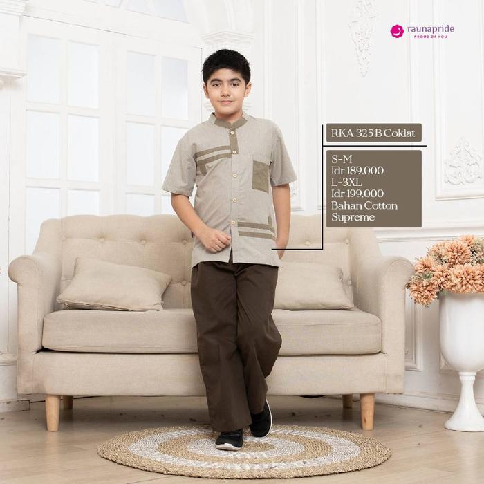 Rauna Sarimbit Keluarga / RK -325 Coklat / Fashion Muslim