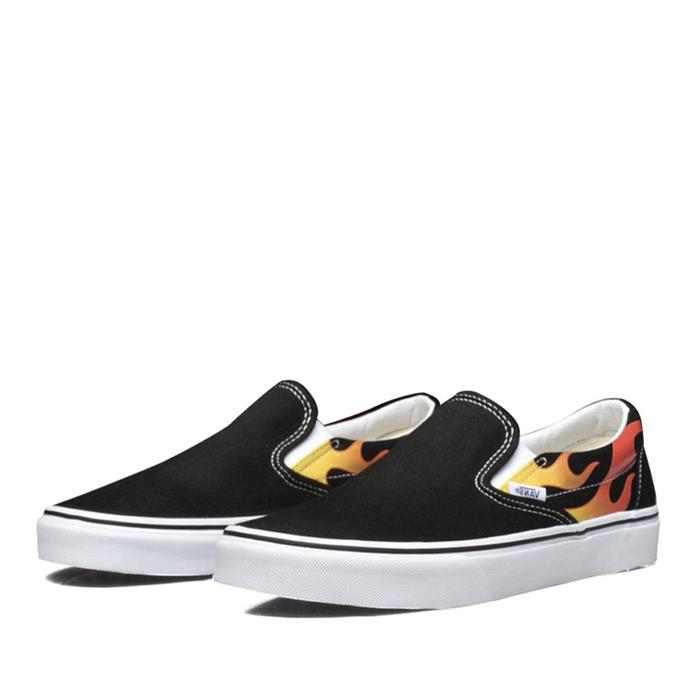 Vans Slip On Flame Red Black True White - 100% Original / RESMI