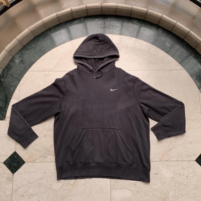 Hoodie Nike Small Logo Black Faded