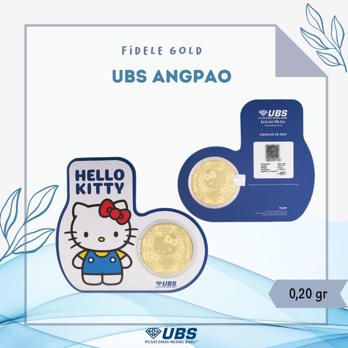 THIN GOLD UBS ANGPAO UBS LOGAM MULIA UBS EMAS ASLI 24K HELLO KITTY