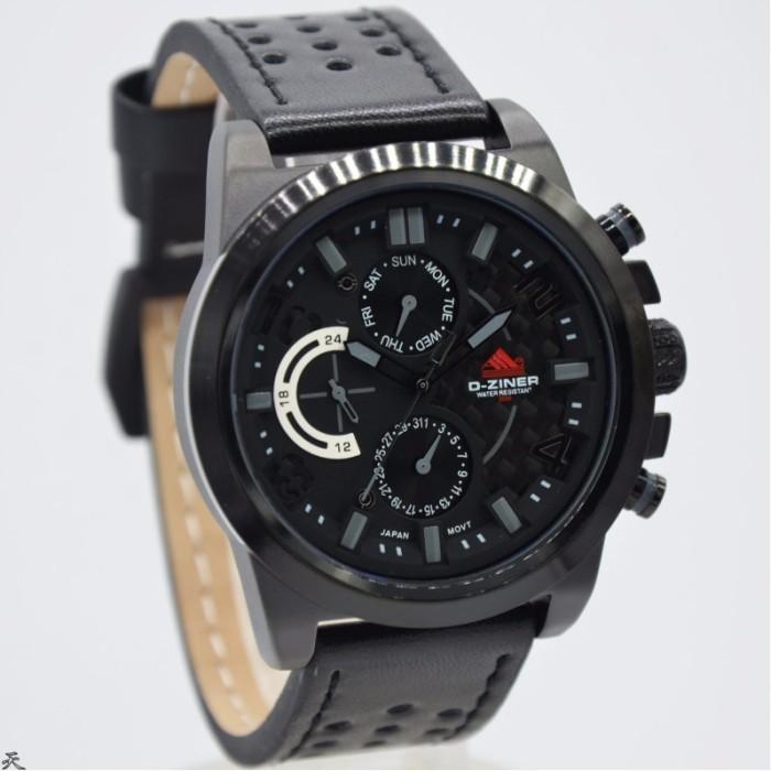 Jam Tangan Pria D-Ziner DZ-9007 MB Original Tali Kulit