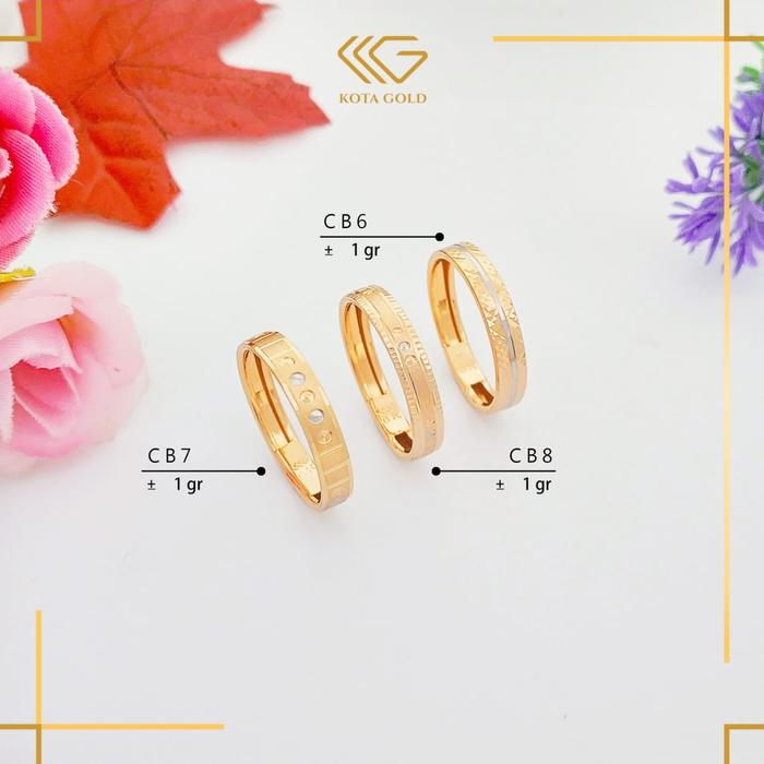 CINCIN MURAH CINCIN BANGKOK EMAS ASLI KADAR 6K SERI CB406A - CB408A