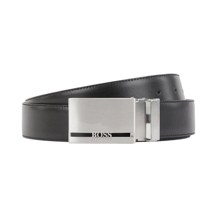 Hugo Boss Reversible Leather Belt with Double Buckle 100% Original