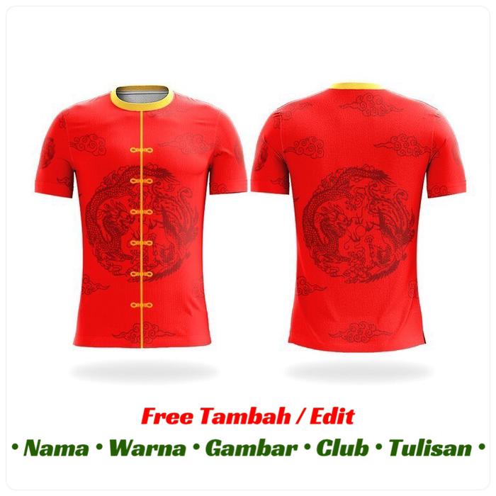 Jersey Baju Kaos Imlek Cheongsam Pria Chinese Adat China | CHANGSHAN