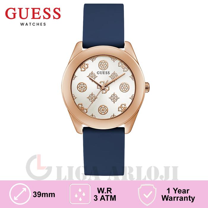 GUESS GW0107L4 Original PEONY G Jam Tangan Wanita Analog Blue Rose