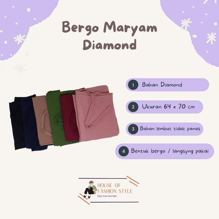 Bergo Maryam Diamond