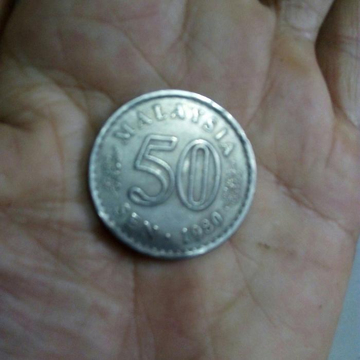 50 sen malaysia.tahun1980