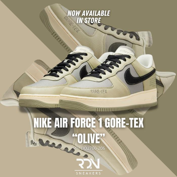 Nike Air Force 1 Low Gore Tex Olive Black Fossil 2022 Original