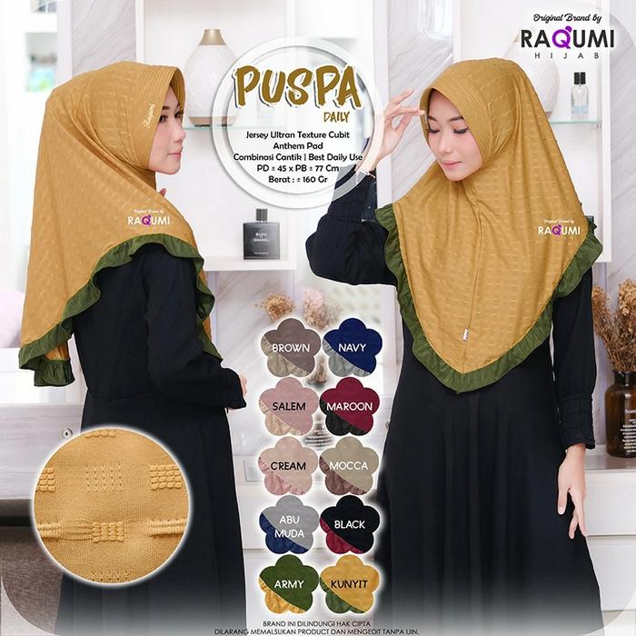 Hijab Instan Terbaru Puspa Daily Original Raqumi