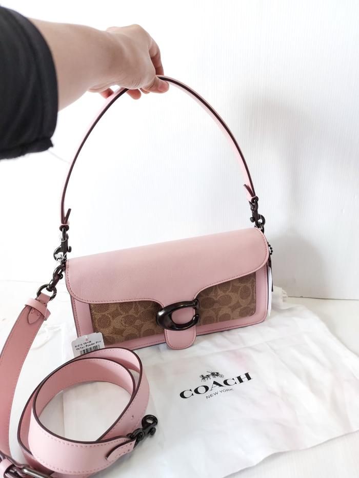 NEW! Coach Tabby Signature Saddle Pink Shoulder Bag