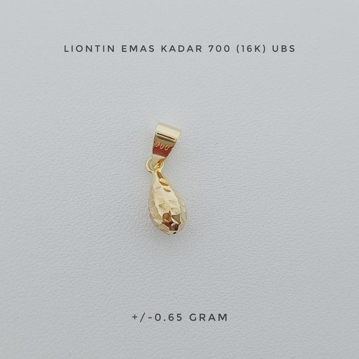 Liontin Emas Kadar 700 (16K) UBS Berat +/- 0.65 gram