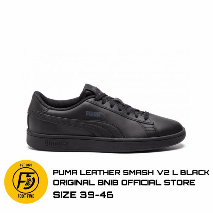 Sepatu Sneakers Unisex Puma Leather Smash V2 Original BNIB