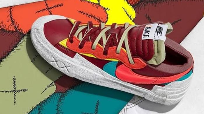 Nike Blazer Low Sacai x Kaws Team Red