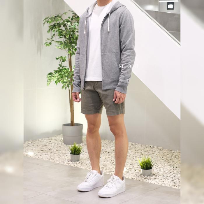 Hoodie J.Crew Mercantile Full Zip Grey Marled Graphite Original