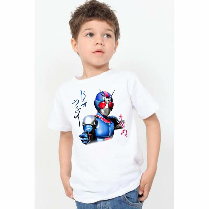 kaos anak kamen rider ksatria baja hitam RX BiO 01
