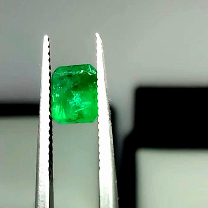 Natural Green Emerald Beryl 1.09ct Insignificant 6x5mm BIG LAB