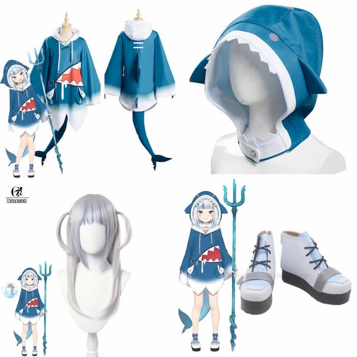 Gura Gawr Vtuber hololive costume cosplay fullset