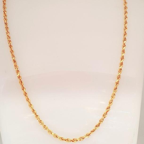 kalung tambang emas asli kadar 375