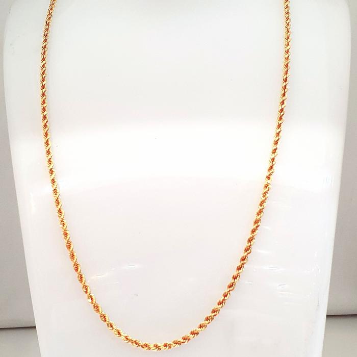 kalung tambang emas kuning asli kadar 375 | gold 1002