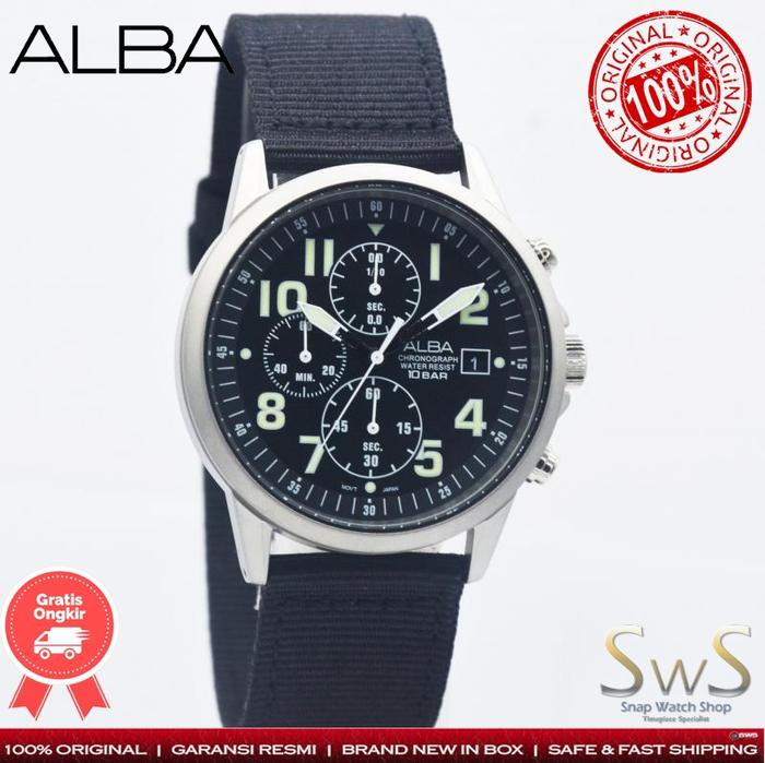 Jam Tangan Pria Alba Active AM3853 AM3853X1 Chronograph Original Resmi