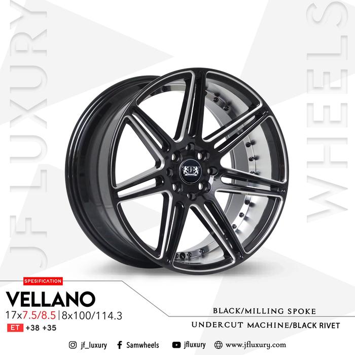 VELG VELLANO R17 Hole 8 utk Jazz,Brio,Yaris