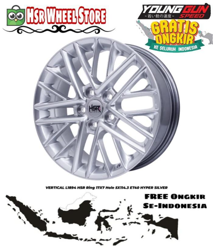 Velg Mobil Ring 17 HSR VERTICAL Velg Innova Camry Ertiga Alphard Dll