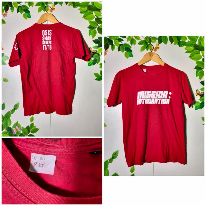 preloved kaos harian xs sekolah