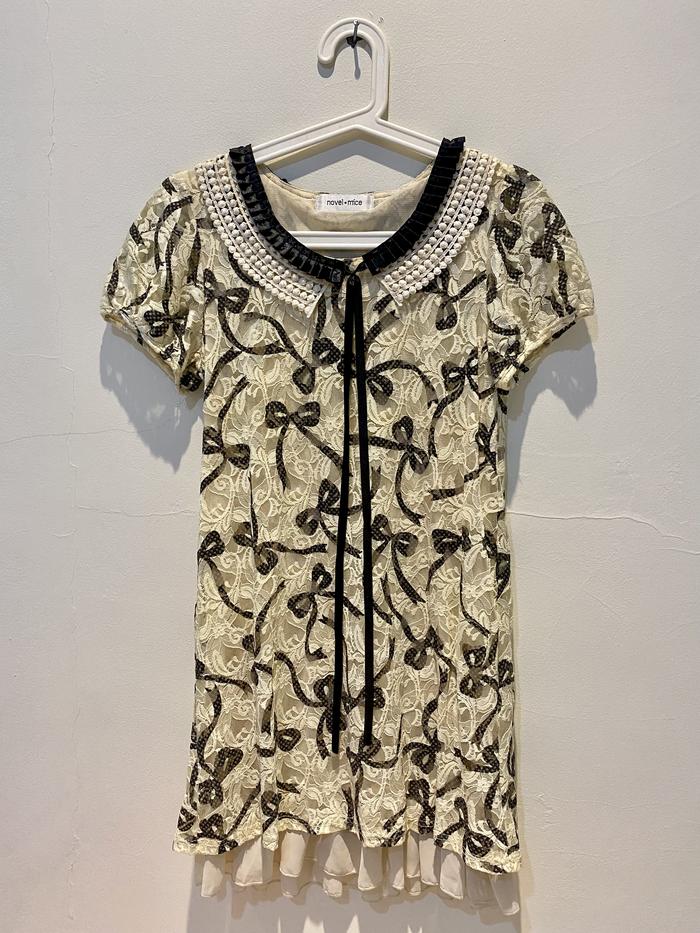 Baju Midi Dress Novel Mice Preloved