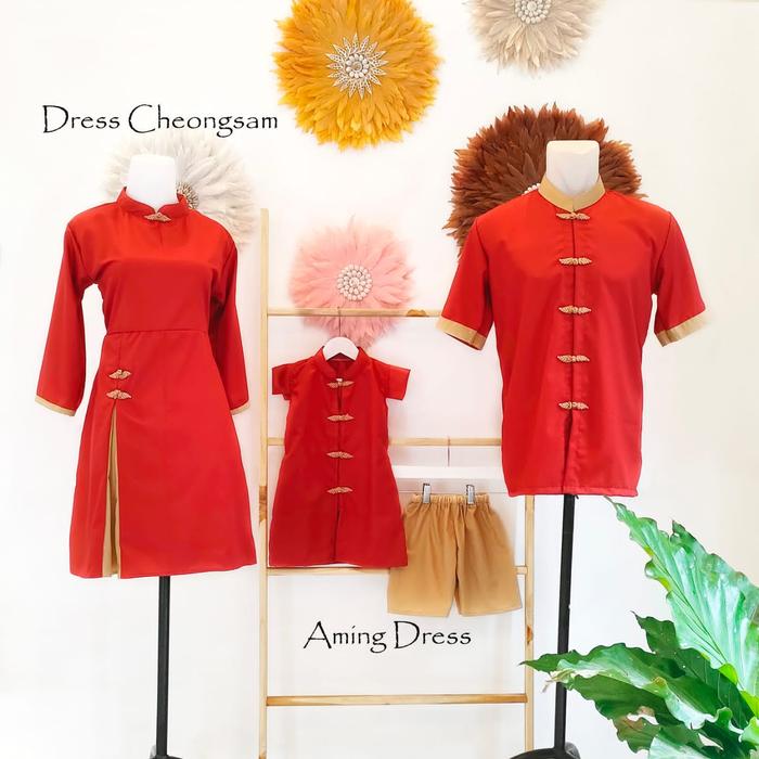 CHEONGSAM COUPLE FAMILY SET IMLEK / AMING DRESS CHEONGSAM