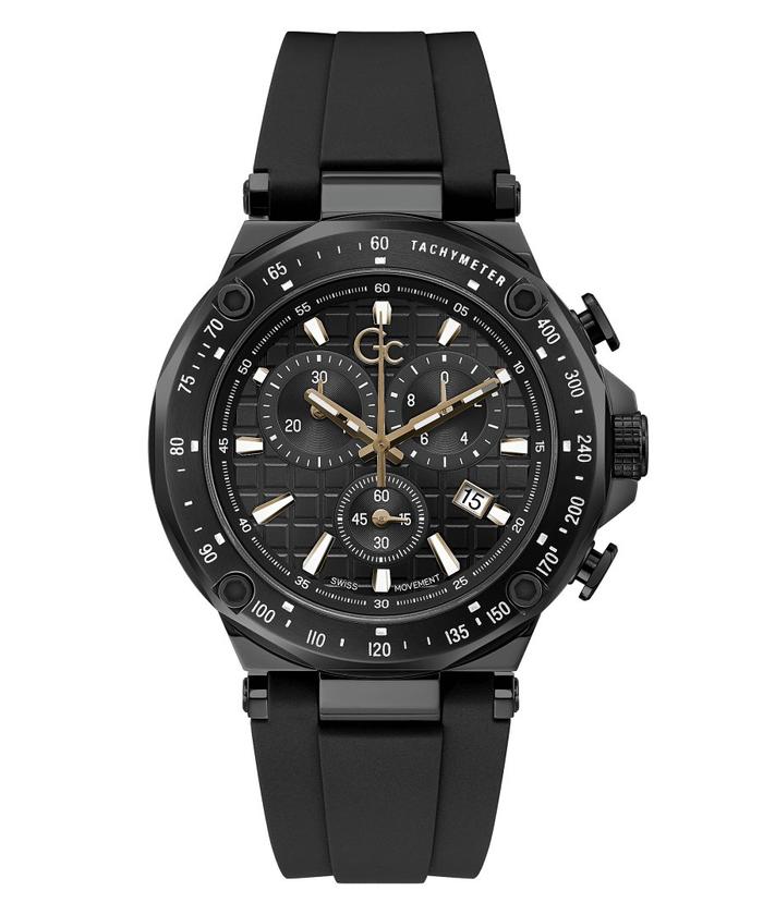 GC Y81008G2MF Spirit Sport Jam Tangan Pria Analog Chronograph 45mm Hitam