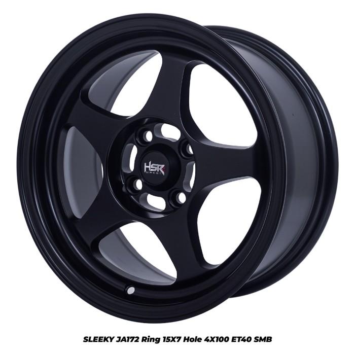 velg mobil Nissan March, Datsun Cross ring 15 velg SLEEKY JA172 HSR