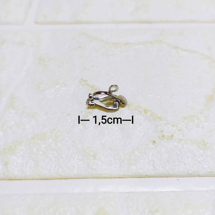 (1 Lusin ) Giwang Jepit - Anting Jepit Bahan Aksesoris DIY