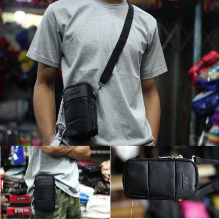 (terlaris) tas slempang hp muat untuk hp 7inchi / tas hp pinggang