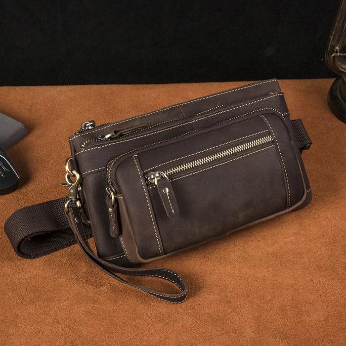 tas kulit asli waistbag kulit tas paha asli kulit asli bahan kulit