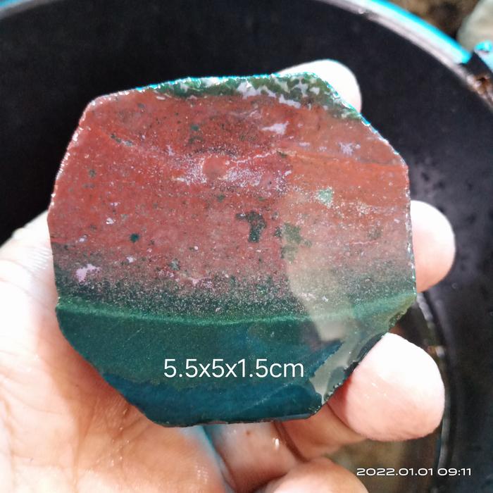 Bahan Batu Akik - Rough Batu Akik - Lempengan Batu Akik - BJ7