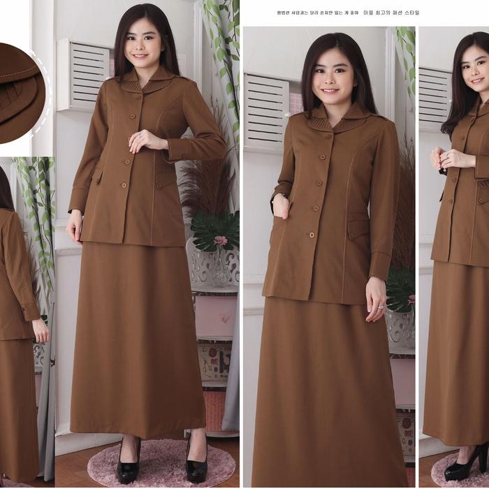 Jas Blazer Wanita Asn Pns Model 7010 Warna Pemda Aceh Set Rok